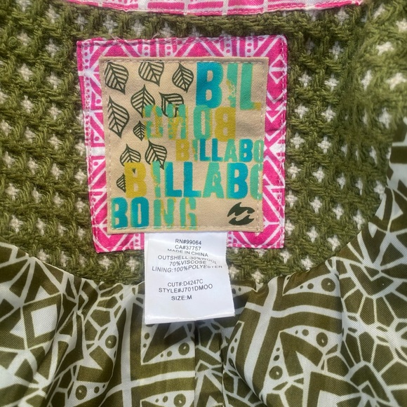 71-You Are LOVEable❤️ Vintage Billabong Peacoat - Picture 9 of 12